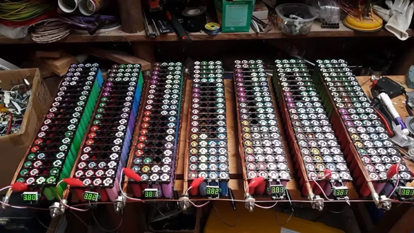 Energía usando solo baterías de computadores portátiles