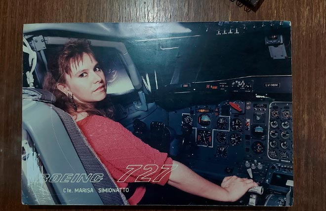 Marisa Simionatto: la mujer que desafió al viento y al destino en los cielos del sur