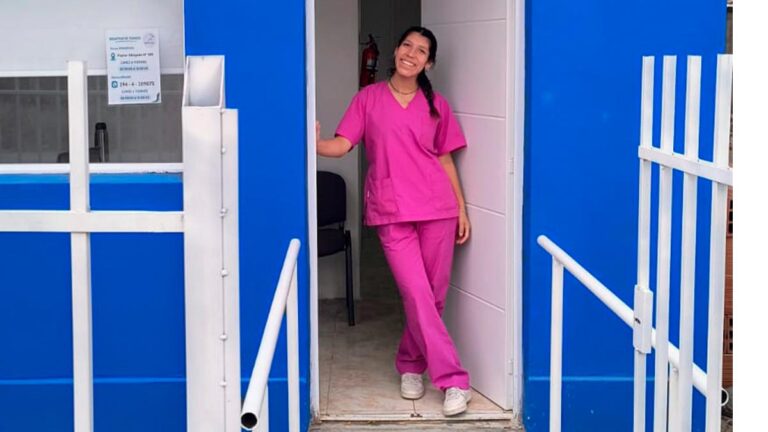 Nuestra kinesióloga Sabrina Díaz