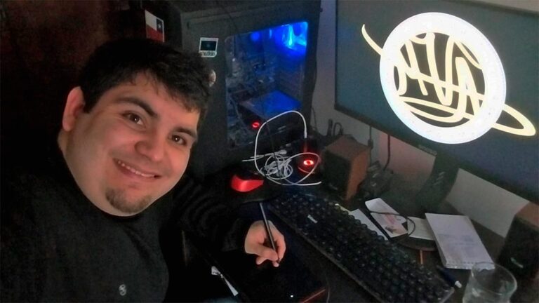  Agustín y sus personajes animados